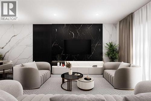 640 Masters Road Se, Calgary, AB - Indoor Photo Showing Living Room