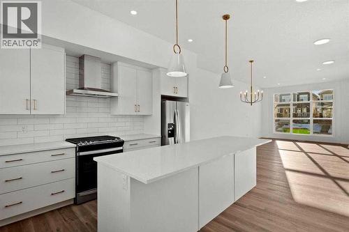 640 Masters Road Se, Calgary, AB - Indoor Photo Showing Kitchen With Stainless Steel Kitchen With Upgraded Kitchen