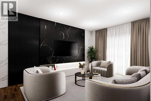 Furnished Rendering - Living Room - 640 Masters Road Se, Calgary, AB - Indoor Photo Showing Other Room
