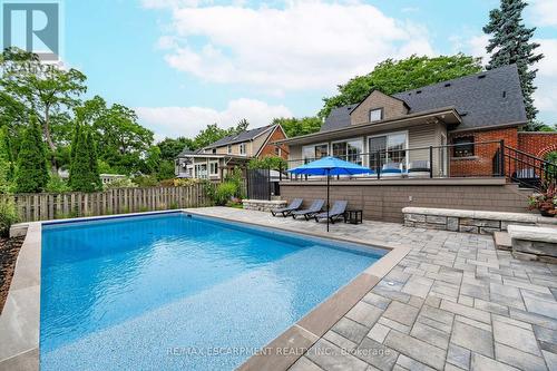 1390 Halifax Place, Burlington, ON - Outdoor With In Ground Pool With Deck Patio Veranda