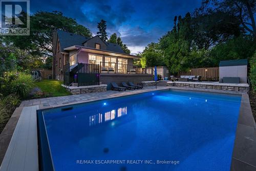 1390 Halifax Place, Burlington, ON - Outdoor With In Ground Pool With Deck Patio Veranda