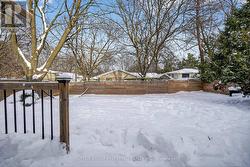 Large yard with newer privacy fence - 