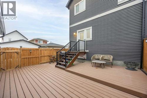 1027 Lanark Boulevard Se, Airdrie, AB - Outdoor With Deck Patio Veranda With Exterior