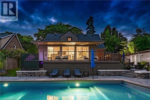 1390 Halifax Place, Burlington, ON - Outdoor With In Ground Pool With Deck Patio Veranda