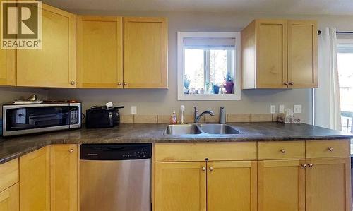 #1, 6615 5Th Avenue, Edson, AB - Indoor Photo Showing Kitchen With Double Sink