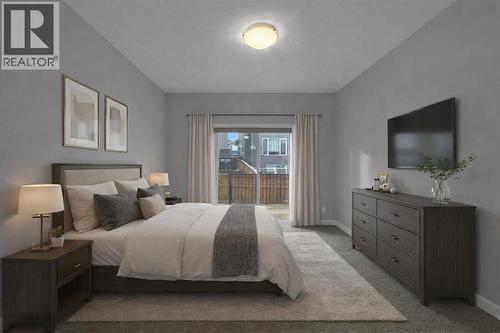 Primary bedroom - 137 Willow Park N, Cochrane, AB - Indoor Photo Showing Bedroom