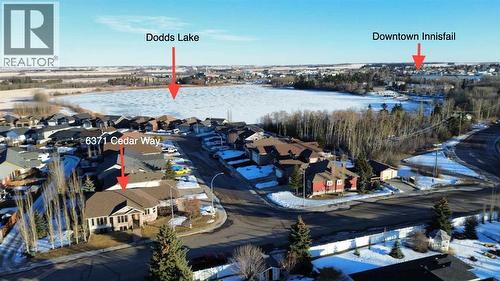 6371 Cedar Way, Innisfail, AB - Outdoor With Body Of Water With View