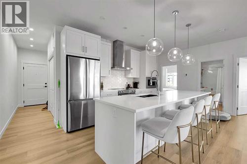 2216, 200 Seton Circle Se, Calgary, AB - Indoor Photo Showing Kitchen With Upgraded Kitchen