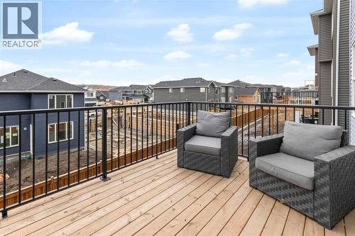 287 Rivercrest Boulevard, Cochrane, AB - Outdoor With Deck Patio Veranda With Exterior