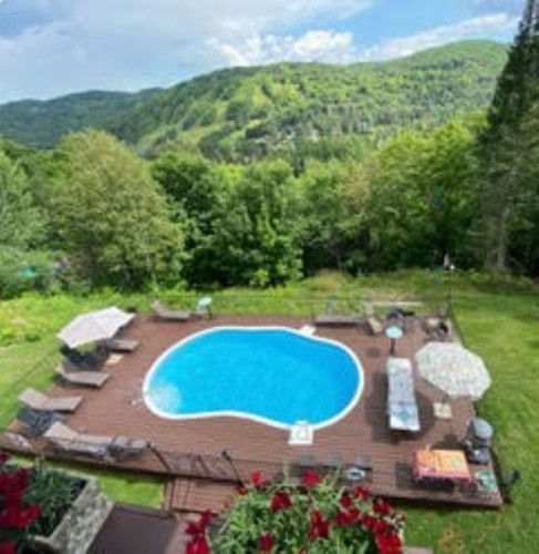 Piscine - 301-22 Ch. Des Terrasses, Saint-Sauveur, QC - Outdoor With View