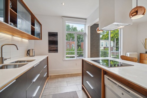 Cuisine - 2420 Av. Mariette, Montréal (Côte-Des-Neiges/Notre-Dame-De-Grâce), QC - Indoor Photo Showing Kitchen With Double Sink