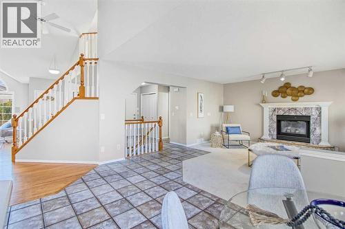 134 Hamptons Heath Nw, Calgary, AB - Indoor With Fireplace