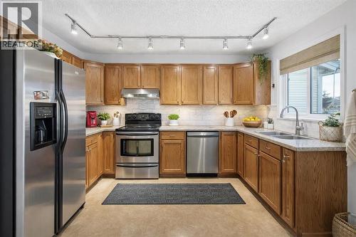24 Laguna Close Ne, Calgary, AB - Indoor Photo Showing Kitchen With Double Sink