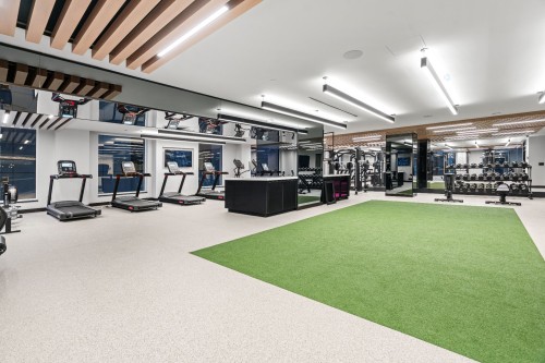 Exercise Room - 907-1518 Rue Sherbrooke O., Montréal (Ville-Marie), QC - Indoor Photo Showing Gym Room