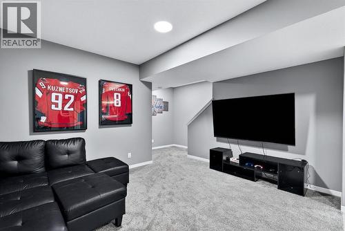 413 Belmont Park Sw, Calgary, AB - Indoor Photo Showing Living Room