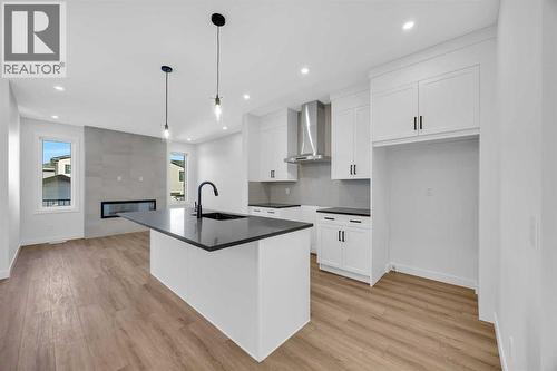 14 Versant Path Sw, Calgary, AB - Indoor Photo Showing Kitchen With Upgraded Kitchen