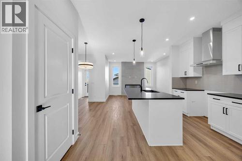 14 Versant Path Sw, Calgary, AB - Indoor Photo Showing Kitchen With Upgraded Kitchen