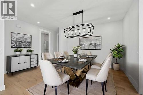 Virtually StagedVirtually Staged - 202 Kinniburgh Loop, Chestermere, AB - Indoor Photo Showing Dining Room