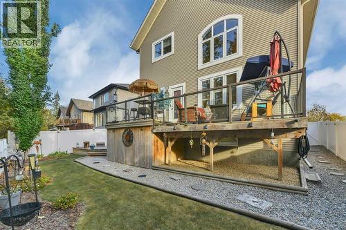 WEST FACING BACK YARD - 232 Wiley Crescent, Red Deer, AB - Outdoor With Deck Patio Veranda