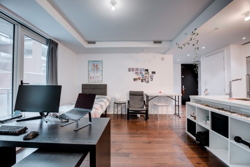 Salon - 1105-1188 Av. Union, Montréal (Ville-Marie), QC - Indoor Photo Showing Office