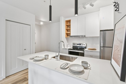 Cuisine - 306-2121 Av. Papineau, Montréal (Ville-Marie), QC - Indoor Photo Showing Kitchen