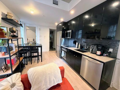 Cuisine - 102-1330 Rue Olier, Montréal (Le Sud-Ouest), QC - Indoor Photo Showing Kitchen With Upgraded Kitchen