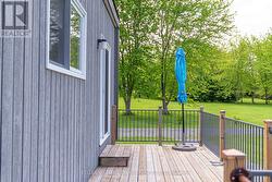 Separate patio doors from the second unit - 
