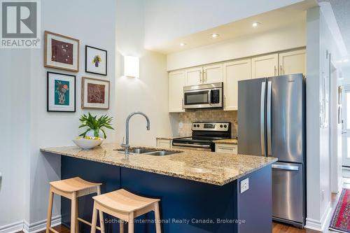 302 - 6 Brandy Lane, Collingwood, ON - Indoor Photo Showing Kitchen With Stainless Steel Kitchen With Double Sink With Upgraded Kitchen