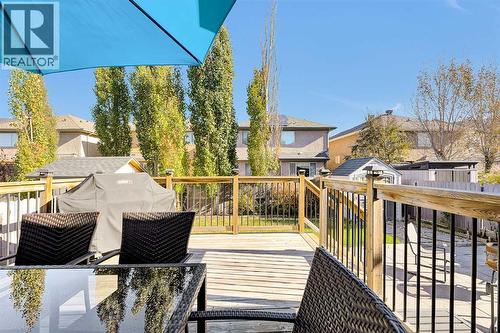sunny and private deck - 270 Everstone Drive Sw, Calgary, AB - Outdoor With Deck Patio Veranda With Exterior