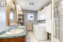 Main Floor Bathroom and Laundry - 