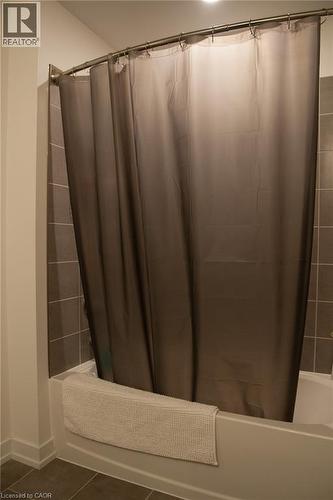 Shower in Guest Bath - 255 Northfield Drive E Unit# 506, Waterloo, ON - Indoor Photo Showing Bathroom