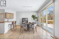 Virtually staged breakfast nook - 