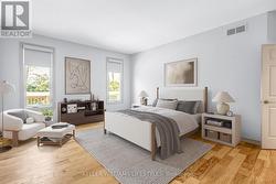 Virtually staged primary bedroom - 