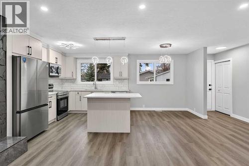 127 Lynnview Way Se, Calgary, AB - Indoor Photo Showing Kitchen With Upgraded Kitchen