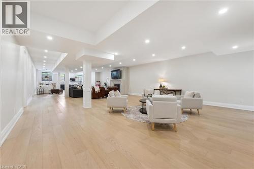 Living room with light wood finished floors, baseboards, and recessed lighting - 5020 First Line, Erin, ON - Indoor Photo Showing Other Room