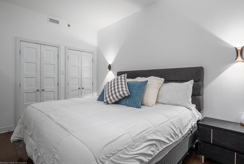 Chambre à coucher principale - 102-7170 Rue Clark, Montréal (Rosemont/La Petite-Patrie), QC - Indoor Photo Showing Bedroom