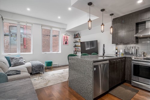 Cuisine - 102-7170 Rue Clark, Montréal (Rosemont/La Petite-Patrie), QC - Indoor Photo Showing Kitchen