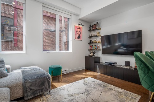 Salon - 102-7170 Rue Clark, Montréal (Rosemont/La Petite-Patrie), QC - Indoor Photo Showing Bedroom