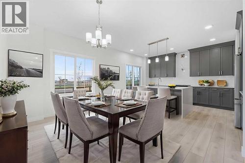 142 Sunstone Way, Balzac, AB - Indoor Photo Showing Dining Room
