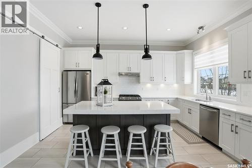 29 115 Meadows Boulevard, Saskatoon, SK - Indoor Photo Showing Kitchen With Stainless Steel Kitchen With Upgraded Kitchen