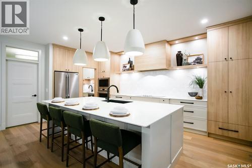 4158 Fieldstone Way, Regina, SK - Indoor Photo Showing Kitchen With Upgraded Kitchen
