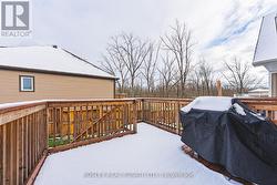 Deck with views of the treed landscape in behind - 