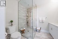 Tiled, walk-in shower - 