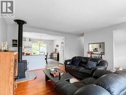 Living room with wood burning stove - 