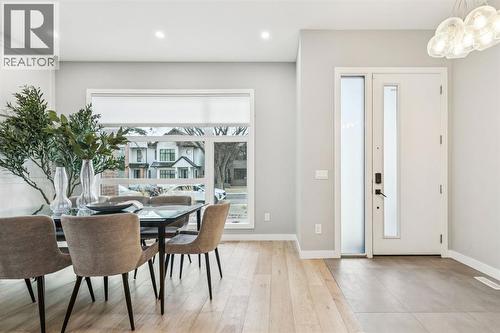 2918 6 Avenue Nw, Calgary, AB - Indoor Photo Showing Dining Room