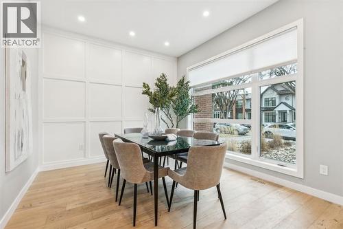 2918 6 Avenue Nw, Calgary, AB - Indoor Photo Showing Dining Room