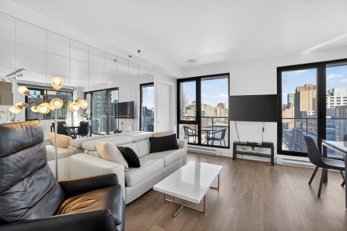 Salon - 1546-1414 Rue Chomedey, Montréal (Ville-Marie), QC - Indoor Photo Showing Living Room