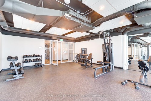 3901-60 Frederick Street, Kitchener, ON - Indoor Photo Showing Gym Room