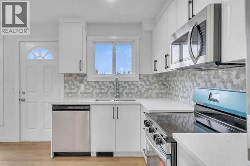 63 Penworth Close Se, Calgary, AB - Indoor Photo Showing Kitchen With Stainless Steel Kitchen