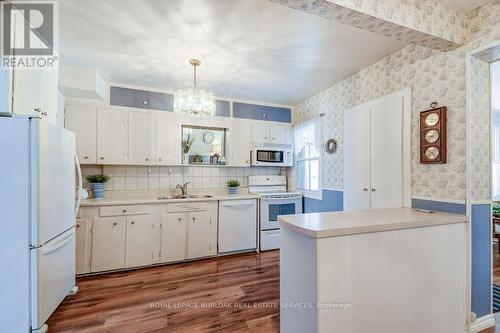 120 Cope Street, Hamilton, ON - Indoor Photo Showing Kitchen With Double Sink
